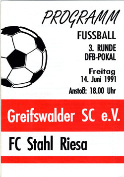 RW Erfurt Programm 1993//94 Suhler SV 06